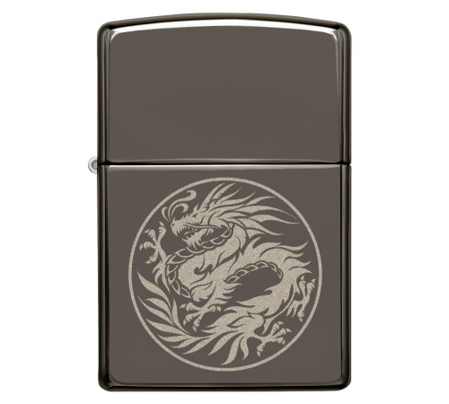 Зажигалка ZIPPO Лучшая цена 2022 с покрытием Black Ice®, латунь/сталь, чёрная, 38x13x57 мм