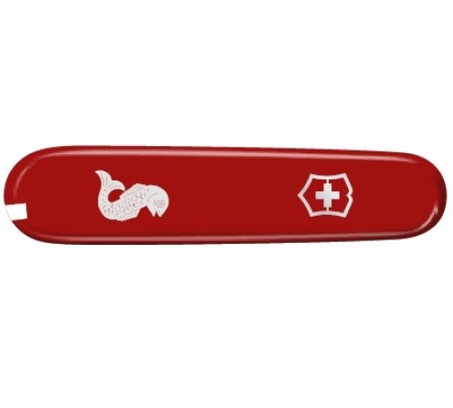 Передняя накладка для ножей VICTORINOX Fisherman и Angler 91 мм, пластиковая, красная