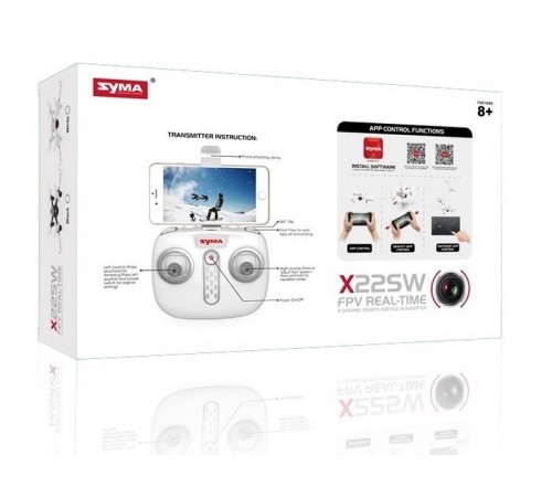 Р/У квадрокоптер Syma X22SW с FPV трансляцией Wi-Fi, 2.4G 6-AXIS  RTF