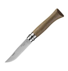 Нож Opinel №6, нержавеющая сталь, ореховая рукоять, 000982