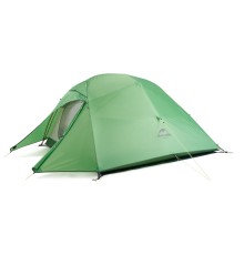 Палатка 3-местная Naturehike сверхлегкая + коврик Сloud up NH18T030-T, 20D , зеленый, 6927595765685