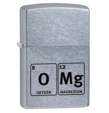 Зажигалка ZIPPO Classic с покрытием Street Chrome™, латунь/сталь, серебристая, матовая, 36x12x56 мм