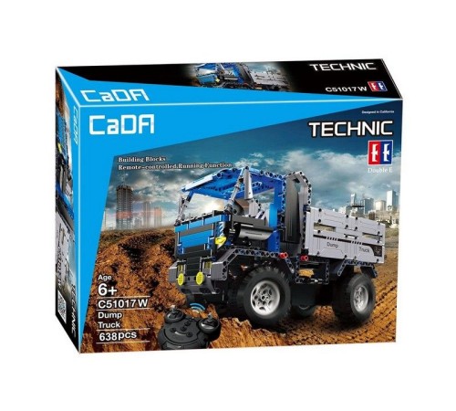 Р/У конструктор CaDA Technic самосвал (638 деталей)