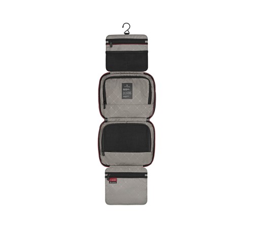 Несессер VICTORINOX Travel Essentials с крючком для подвешивания, чёрный, полиэстер, 27x11x22 см