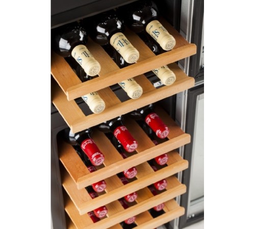 Винный шкаф двухзонный Cavanova CV021-2TNS