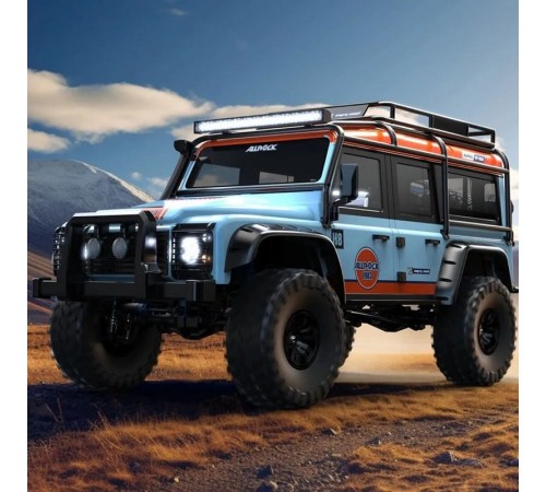 Радиоуправляемый краулер MJX Hyper Go H8H (голубой) Brushless 4WD 2.4G LED 1/8, без ЗУ и акб