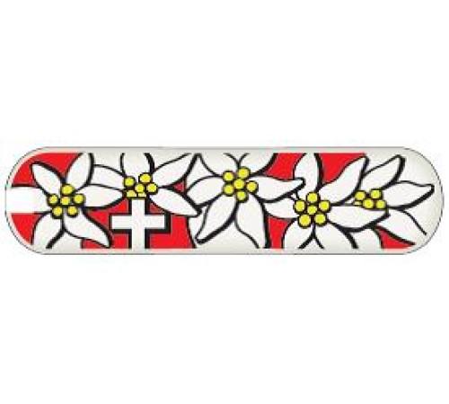 Универсальная накладка для ножей VICTORINOX 65 мм, пластиковая, дизайн Edelweiss