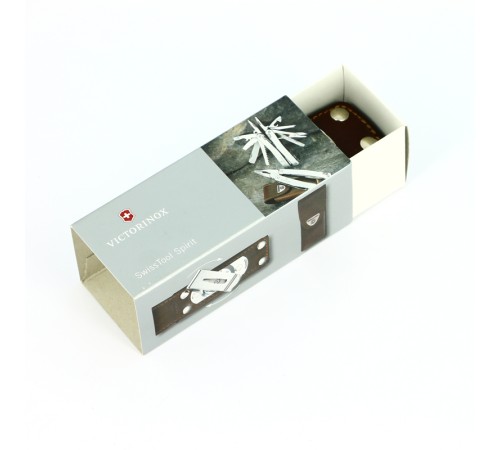 Мультитул VICTORINOX SwissTool Spirit XC, 105 мм, 26 функций, в кожаным чехле с вращающейся клипсой