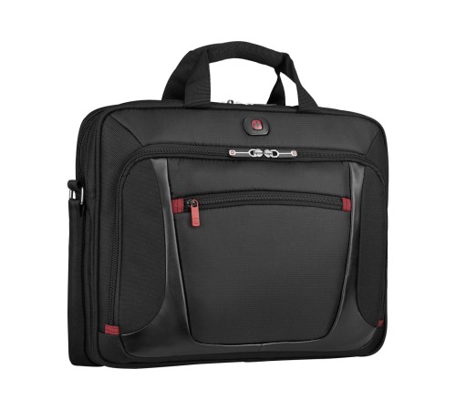 Портфель для ноутбука 15'' WENGER, черный, полиэстер/ПВХ, 40 x 15 x 33 см, 9 л