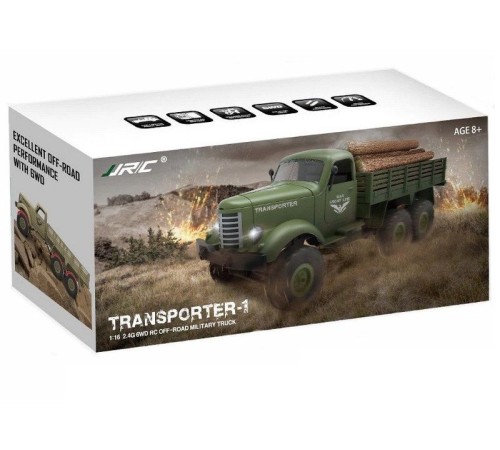 Радиоуправляемая машина JJRC Q60 Transporter (зеленый) 6WD 2.4G 1/16 RTR