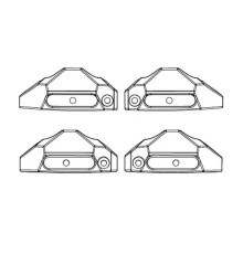 Защитные пластины амортизаторов для автомоделей MJX 10208