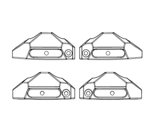 Защитные пластины амортизаторов для автомоделей MJX 10208