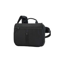 Сумка VICTORINOX Adventure Traveler Deluxe горизонтальная, чёрная, нейлон 800D, 28x8x23 см, 5 л