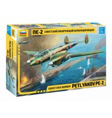 Сборная модель ZVEZDA Советский пикирующия бомбардировщик Пе-2, 1/72