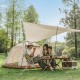Палатка Naturehike Ango Picnic CNK2450WS021  трёхместная c навесом бежевая c черным