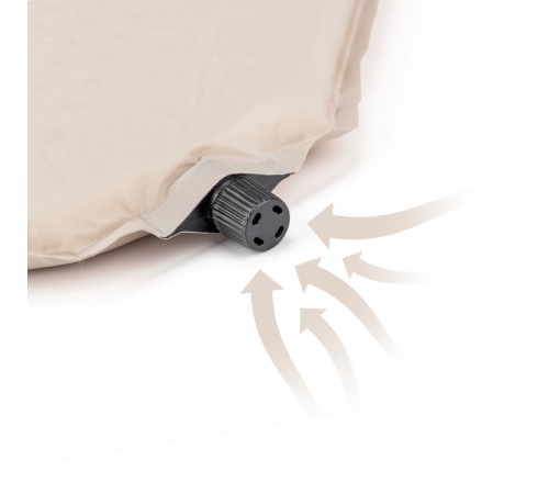 Коврик самонадувной Naturehike NH20DZ002 бежевый 6см, 6927595795248