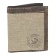 Портмоне WENGER Canvas Hunter, коричневый, воловья кожа/ткань, 10,5×3×12,5 см