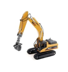Металлический экскаватор с грейфером HUI NA TOYS 1/50