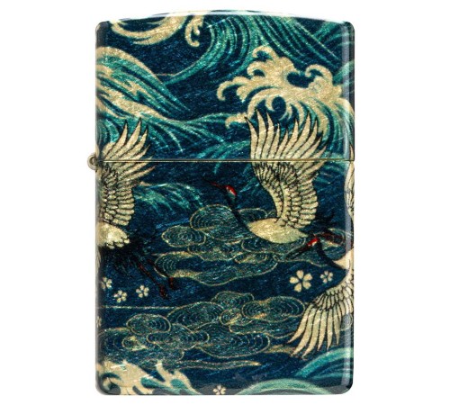 Зажигалка ZIPPO Eastern с покрытием 540 Tumbled Brass, латунь/сталь, зеленая, 38x13x57 мм