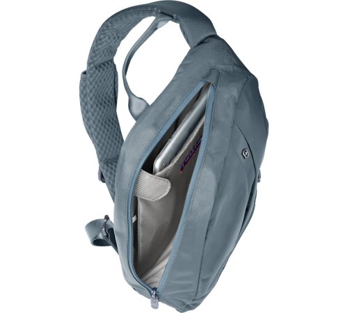 Рюкзак с одним плечевым ремнём VICTORINOX Gear Sling, зелёный, нейлон Versatek™, 24x10x34 см, 8 л