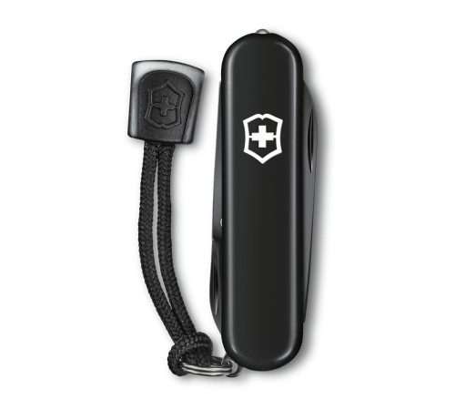Нож-брелок VICTORINOX Signature Lite Onyx Black, 58 мм, 8 функций, чёрный