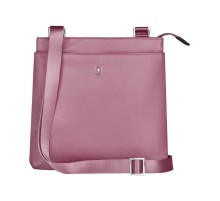 Сумка наплечная VICTORINOX Victoria Slim Shoulder Bag, пурпурно-розовая, нейлон/кожа, 27x7x26 см