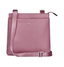 Сумка наплечная VICTORINOX Victoria Slim Shoulder Bag, пурпурно-розовая, нейлон/кожа, 27x7x26 см
