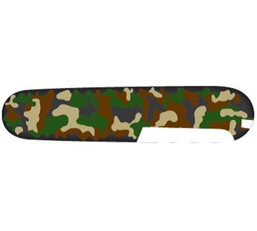 Задняя накладка для ножей VICTORINOX 91 мм, пластиковая, зелёный камуфляж