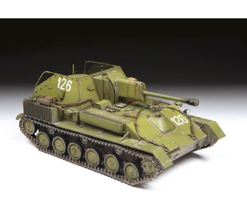 Сборная модель ZVEZDA Советская самоходная артиллерийская установка Су-76М, 1/35