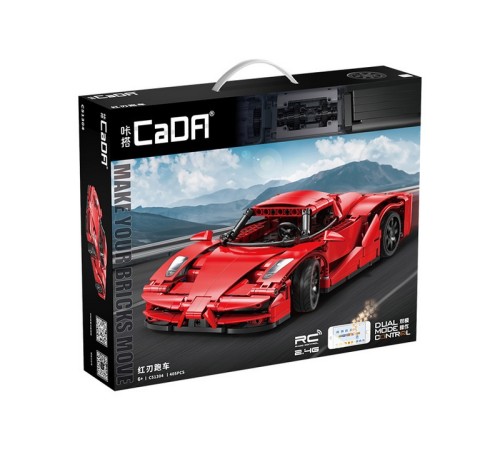 Радиоуправляемый конструктор CaDA спортивный автомобиль Red Blade (432 детали)