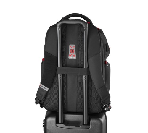 Рюкзак WENGER PlayerOne 17.3”, чёрный, 100% полиэстер, 38х26х49 см, 29 л
