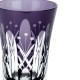 Стакан TAJIMA GLASS с узором Тама Ярай , 240 мл, фиолетовый, 1 шт
