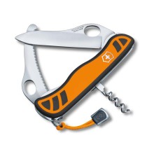 Нож перочинный VICTORINOX Hunter XS, 111 мм, 5 функций, с фиксатором лезвия, оранжевый с чёрным