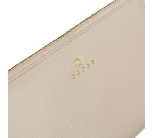 Кошелёк Cross Monaco Ivory, кожа наппа, гладкая, цвет 