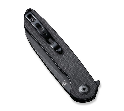 Складной нож SENCUT Kyril 9Cr18MoV Steel Black Stonewashed Handle Black Micarta