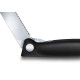 Нож для овощей VICTORINOX SwissClassic, складной, лезвие 11 см с волнистой заточкой, чёрный