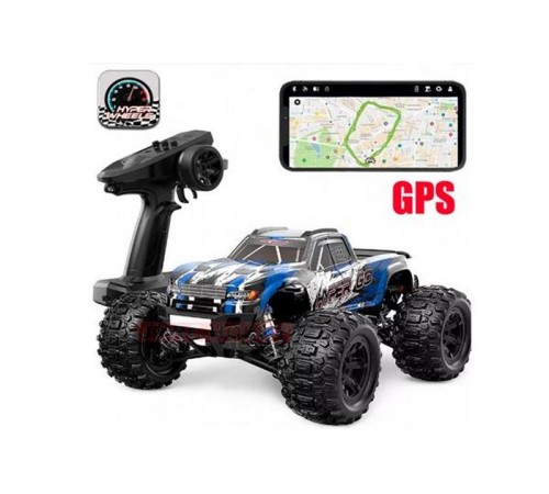 Радиоуправляемый монстр MJX Hyper Go H16H (синий) 4WD 2.4G LED GPS 1/16 RTR