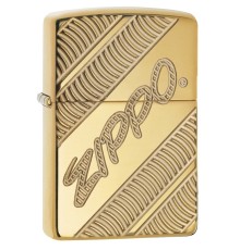 Зажигалка ZIPPO Armor® с покрытием High Polish Brass, латунь/сталь, золотистая, 38x13x57 мм