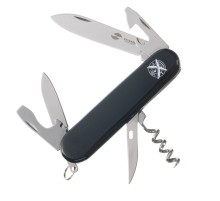 Нож перочинный Stinger, 90 мм, 11 функций, материал рукояти: АБС-пластик (черный)