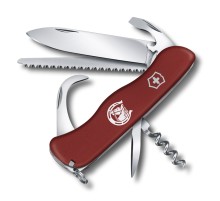 Нож перочинный VICTORINOX Equestrian, 111 мм, 12 функций, с фиксатором лезвия, красный