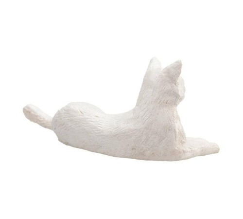 Фигурка KONIK Кошка, белая (лежащая)