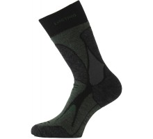 Носки Lasting TRX908, wool+polyamide, черный/серый S , TRX908S
