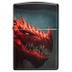 Зажигалка ZIPPO Dragon Design с покрытием 540 Matte, латунь/сталь, черная, 38x13x57 мм