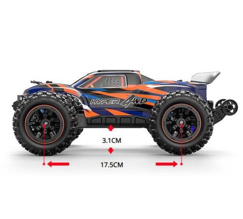 Радиоуправляемый монстр MJX Hyper Go 16108 (оранжевый) 4WD 2.4G LED 1/16 RTR