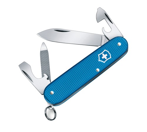 Нож перочинный VICTORINOX Cadet Alox, 84 мм, 9 функций, алюминиевая рукоять, синий