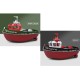 Радиоуправляемый буксир Heng Long Tugboat  (черный) 2.4G 1/72 RTR