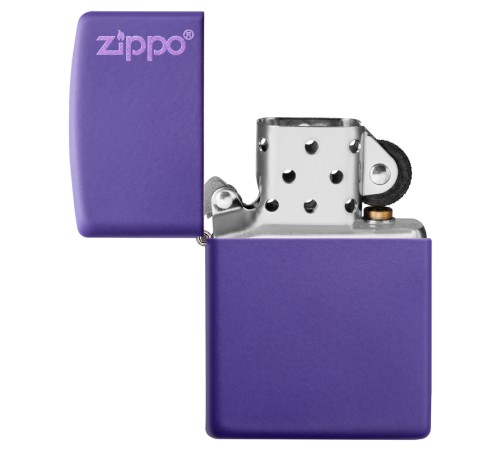 Зажигалка ZIPPO Classic с покрытием Purple Matte, латунь/сталь, фиолетовая, матовая, 38x13x57 мм