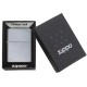 Зажигалка ZIPPO Vintage с покрытием Street Chrome™, латунь/сталь, серебристая, матовая, 38x13x57 мм