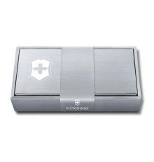 Подарочная коробка VICTORINOX для ножей 84-91 мм толщиной до 6 уровней, картонная, серебристая