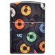 Зажигалка ZIPPO Records Design с покрытием 540 Matte, латунь/сталь, черная, 38x13x57 мм